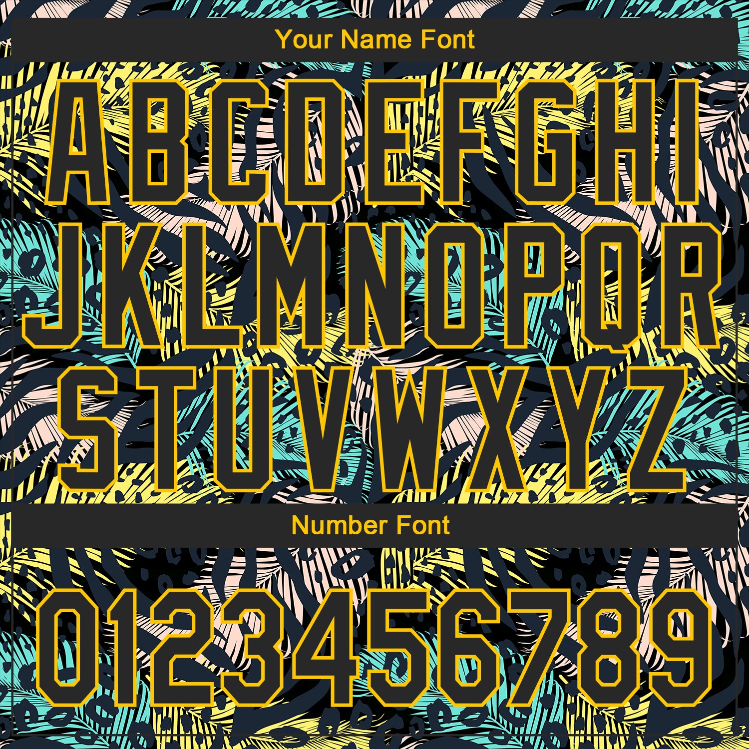 Custom Black Yellow 3D Pattern Design Hawaii Tropical Palm Leaves With Animal Print Authentic Baseball Jersey Custom Black Yellow 3D Pattern Design Hawaii Tropical Palm Leaves With Animal Print Authentic Baseball Jersey