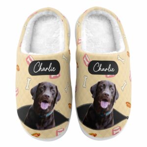 Custom Cute Pet Photo Personalized Photo Slippers 5
