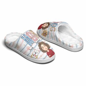 Dog Mom Personalized Slippers 4