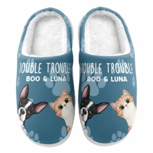 Double Trouble – Personalized Slippers