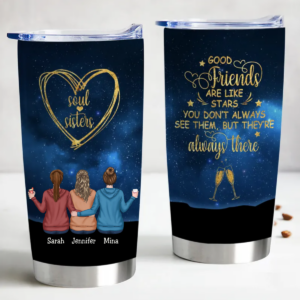 20oz Friends – Good Friends Are Like Stars- Personalized Tumbler