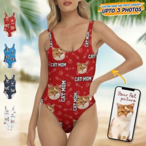 geckocustom custom cat photo with accessory pattern swimsuit k228 889002 33363827753137
