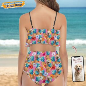 geckocustom custom dog photo with pattern bikini swimsuit ta29 889346 33725799530673
