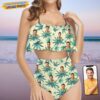 Custom Photo Human And Weed Bikini Swimsuit